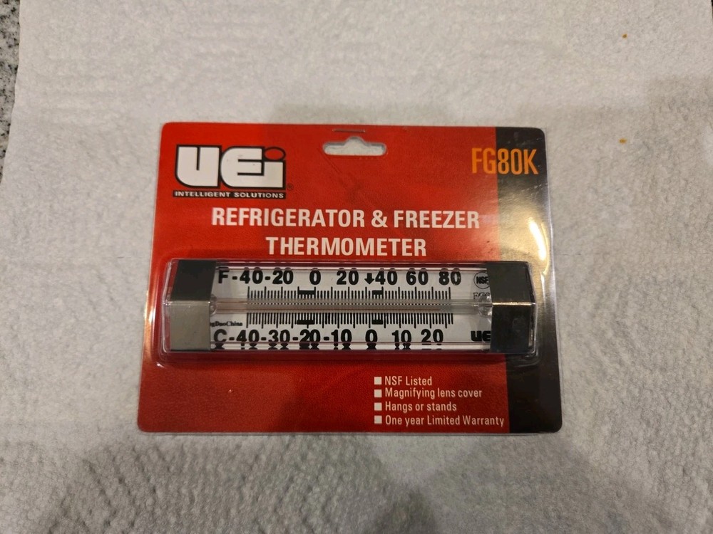 UEi FG8OK Refrigerator & Freezer Thermometer