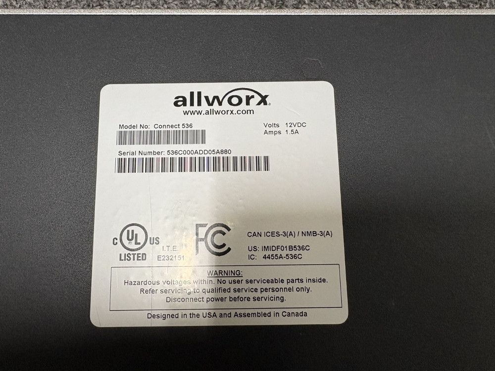 Allworx 536 Controller Phone System