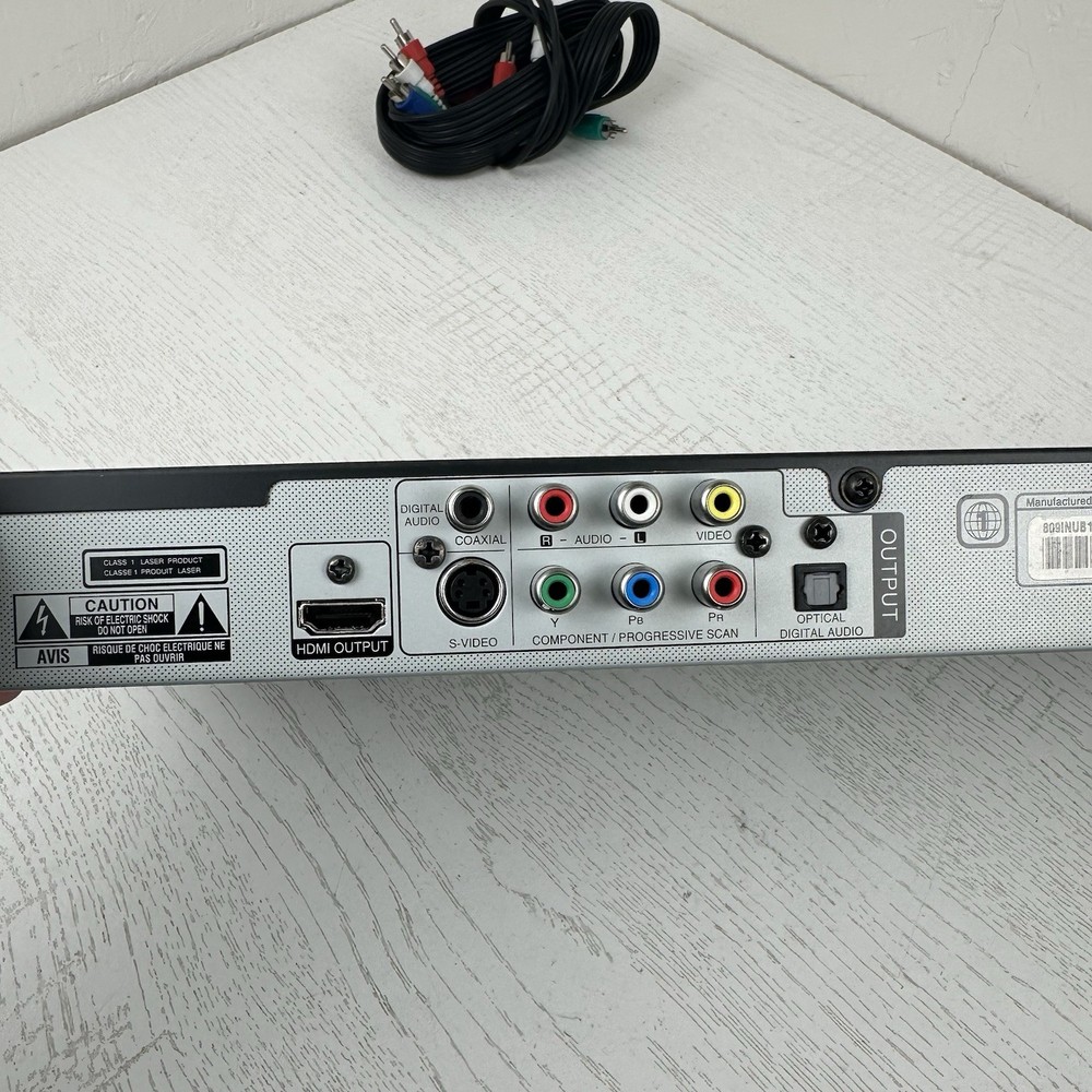 LG DVD Player DN898 Black Tested Works No Remote With Cables