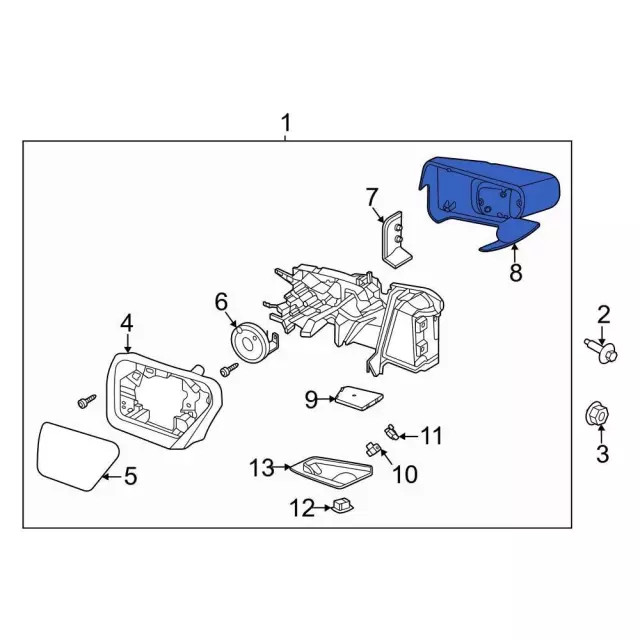 Genuine Ford Mirror Cover ML3Z17D743FA