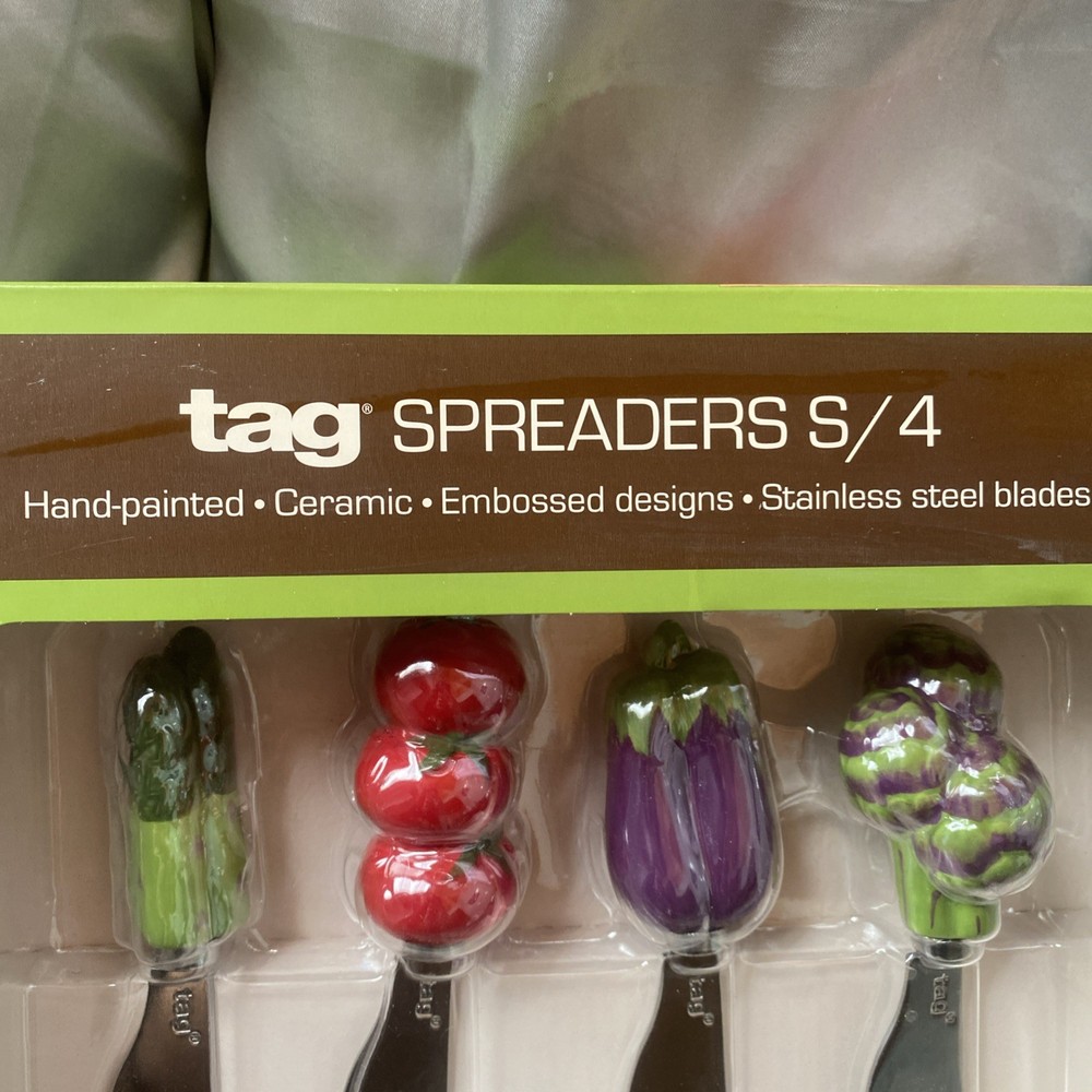 Tay Spreaders S/4 - Vegetable Ceramic Knifes