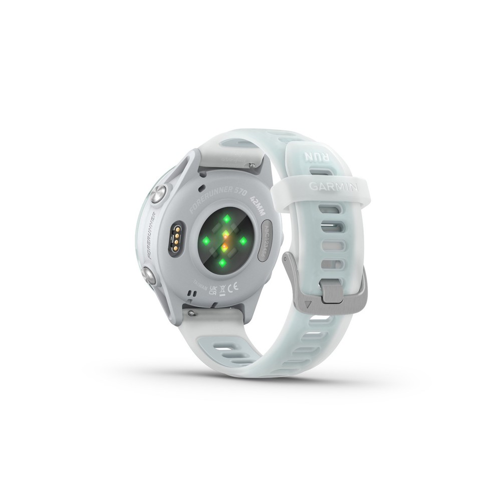 Garmin Forerunner 570 42mm GPS Smartwatch Bundle Elite (Cloud Blue/Whitestone)