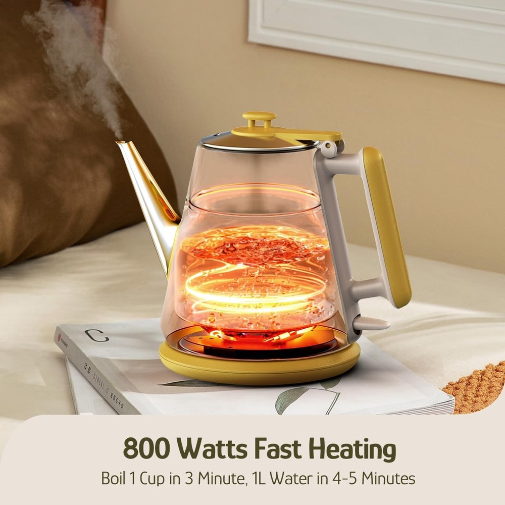 Retro X Eduardo Recife Collaboration Electric Kettle- 1 Litres / 34 Ounces Re...