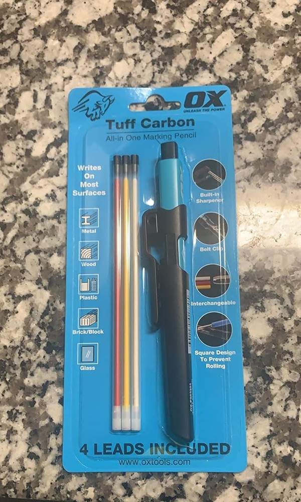OX Tools Carpenter Pencils Pro Tuff Carbon Marking Pencil Mechanical Constructio