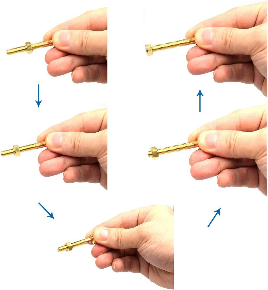 OUERMAMA Nut Off Bolt Magic Tricks with Video Tutorial Autorotation Rotating...