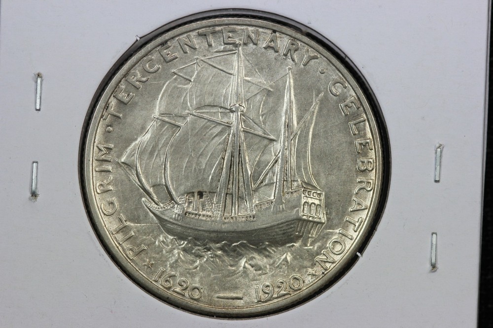 1920 Pilgrim Tercentenary Commemorative Half Dollar BU 5HAF