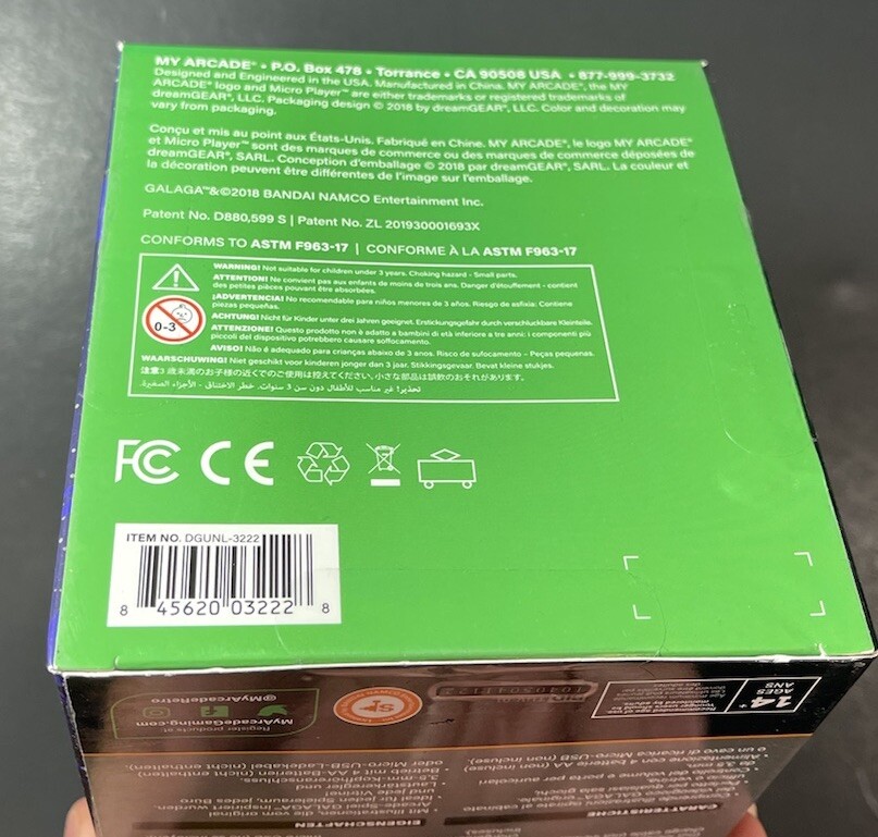 My Arcade Micro Player Retro Arcade [ Galaga ] NEW