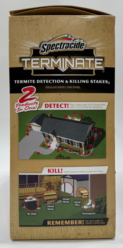 Spectracide Terminate Stakes 10 Count Termite Detection And Killing Complete Kit