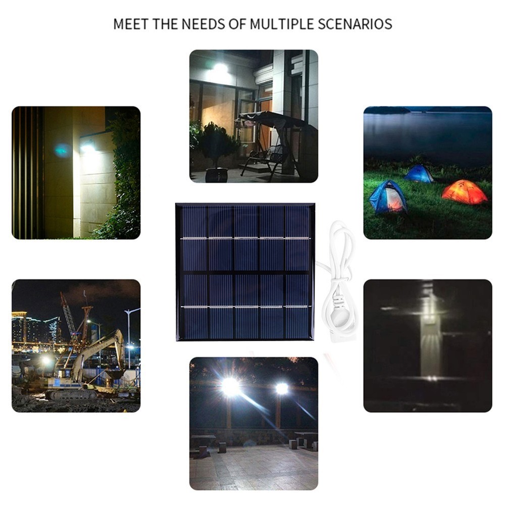 Portable Solar Panel 5W 5V Excellent Low Light Performance Compact Design