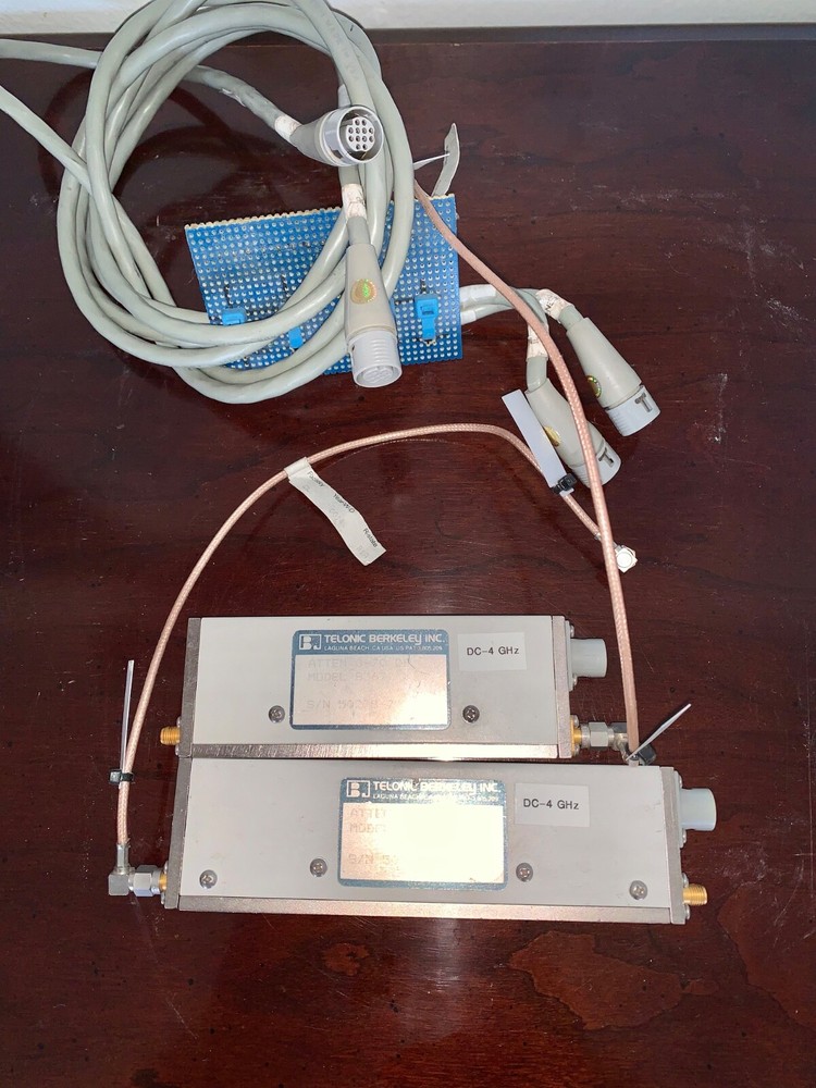 (2)Telonic Berkeley 8360 & 8367 Programmable Attenuators with Cables