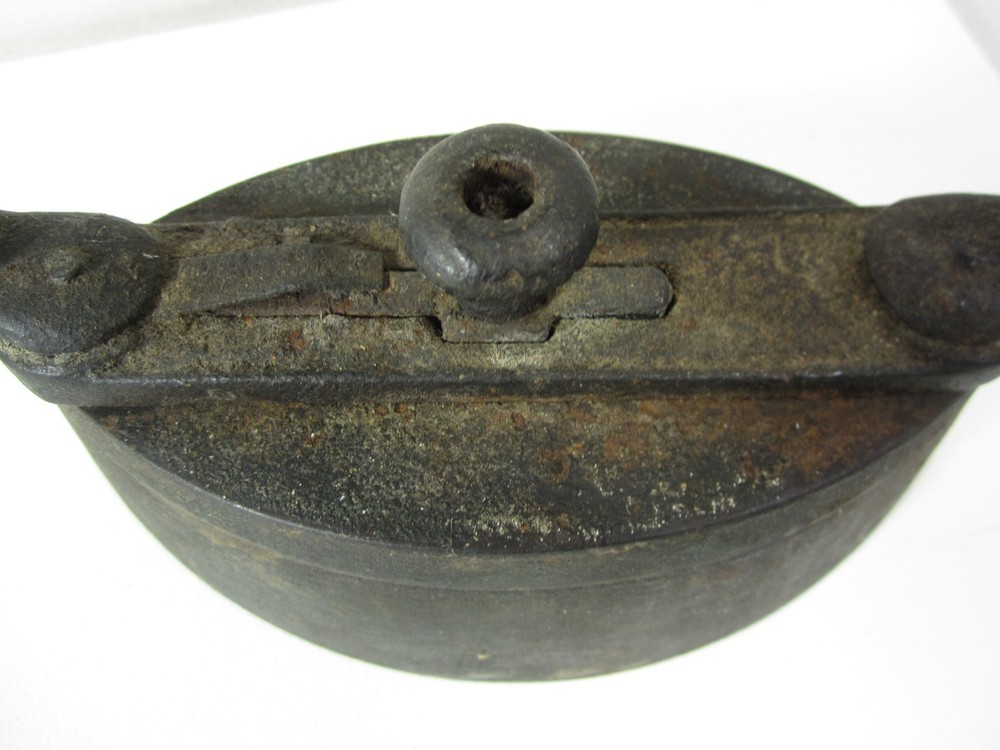 Antique Sad Iron with Removable Wood Handle