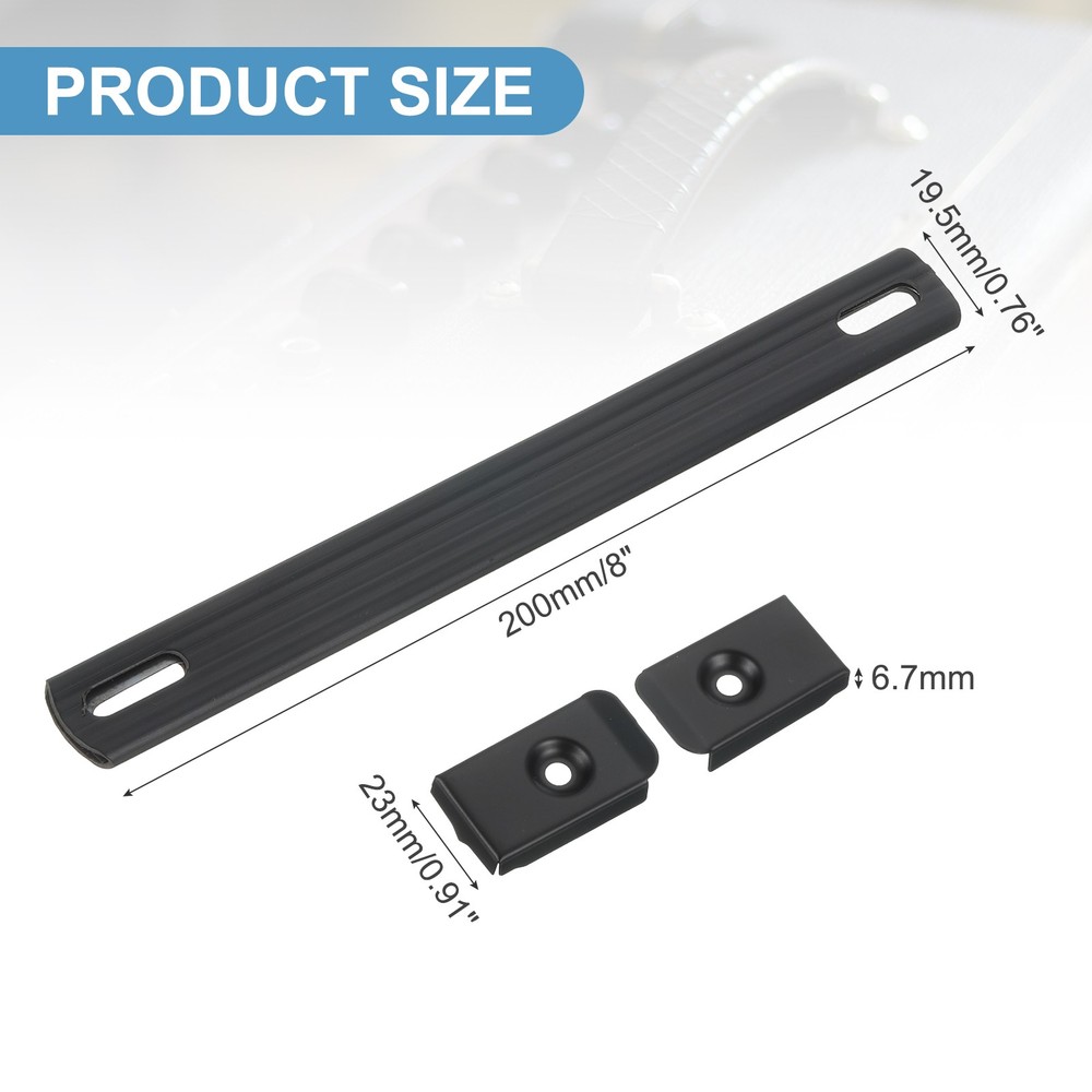 8 Inch Speaker Handle with Screw Black 1 Pcs