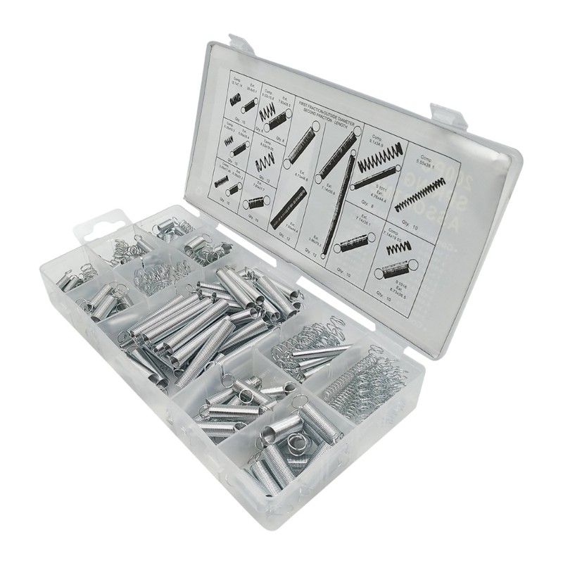 Multifunction 200pcs Spring Set Compression Steel Spring with Box for Home