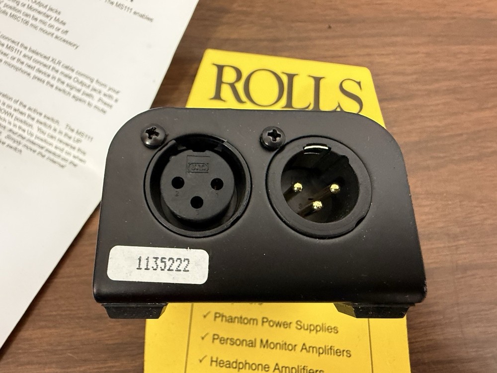 Rolls MS111 Microphone Muting Switch (New)