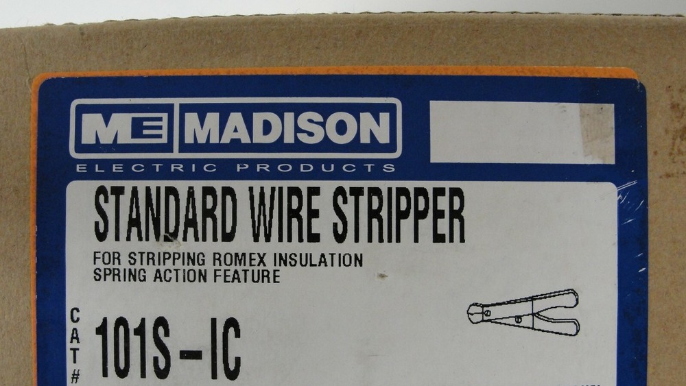 ME Madison 101S-IC standard wire stripper for stripping romex insulation new