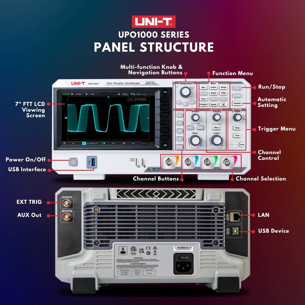 UNI-T UTS1015B 1.5GHz Advanced-Series Spectrum Analyzer