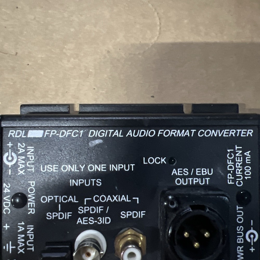 RDL FP-DFC1 DIGITAL AUDIO FORMAT CONVERTER
