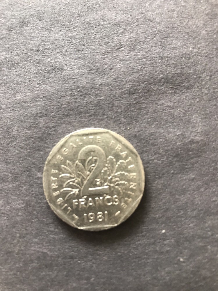 1981 2 Franc Coin Rare