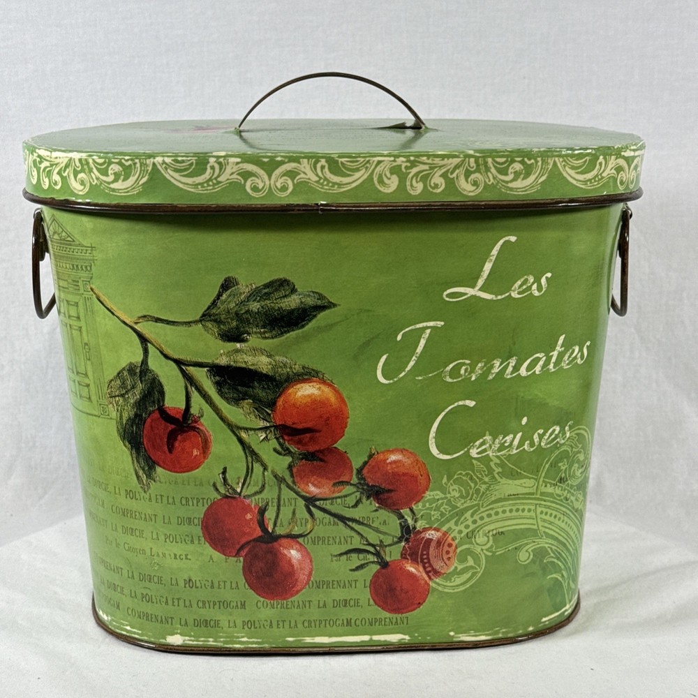 Oval Shaped Vegetable Nesting Tins Lot Of (3)