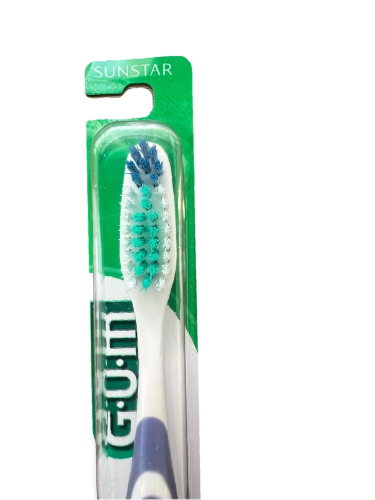 12 GUM SuperTip Sensitive 464PG Full Size Toothbrushes