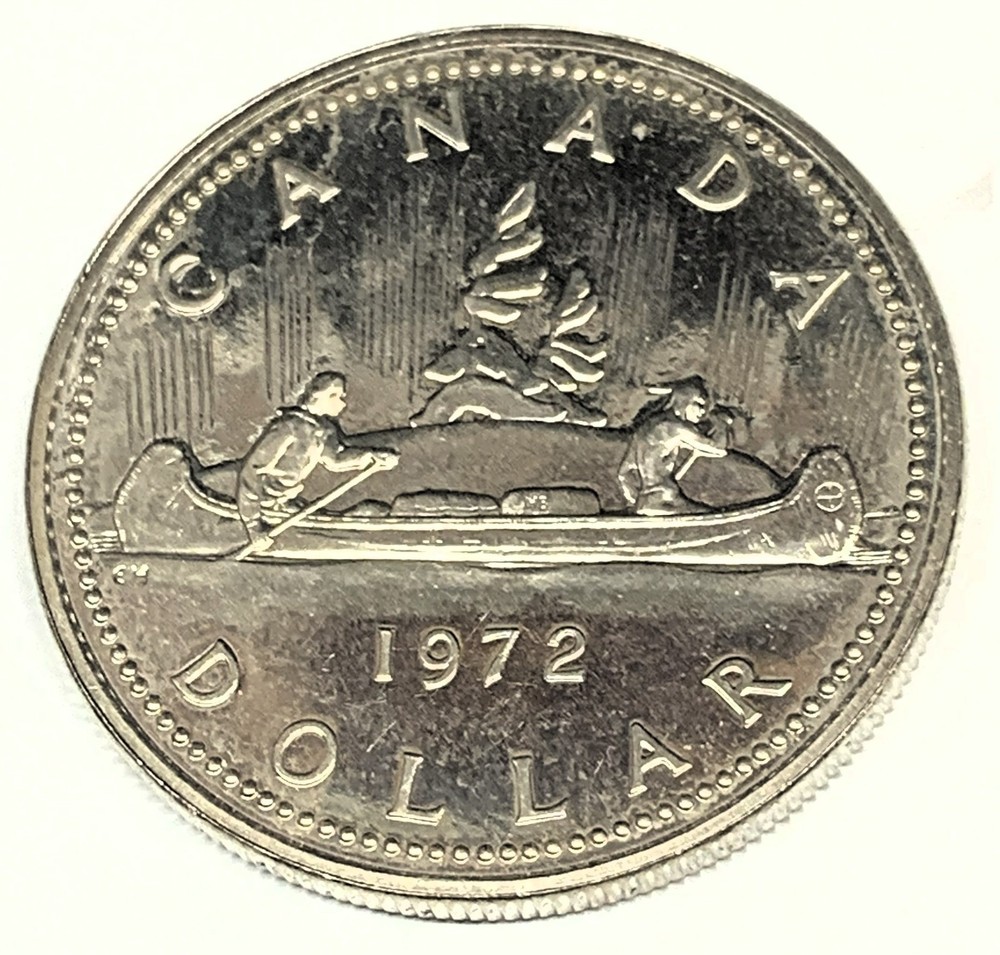 # C521   CANADA  COIN,   ONE DOLLAR    1972    UNC.
