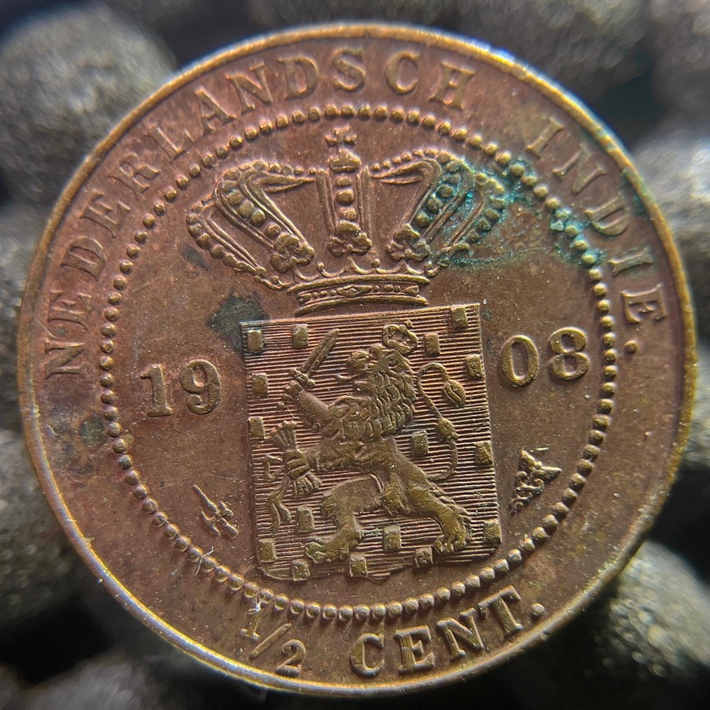 NETHERLANDS INDIES 1908 1/2 CENT