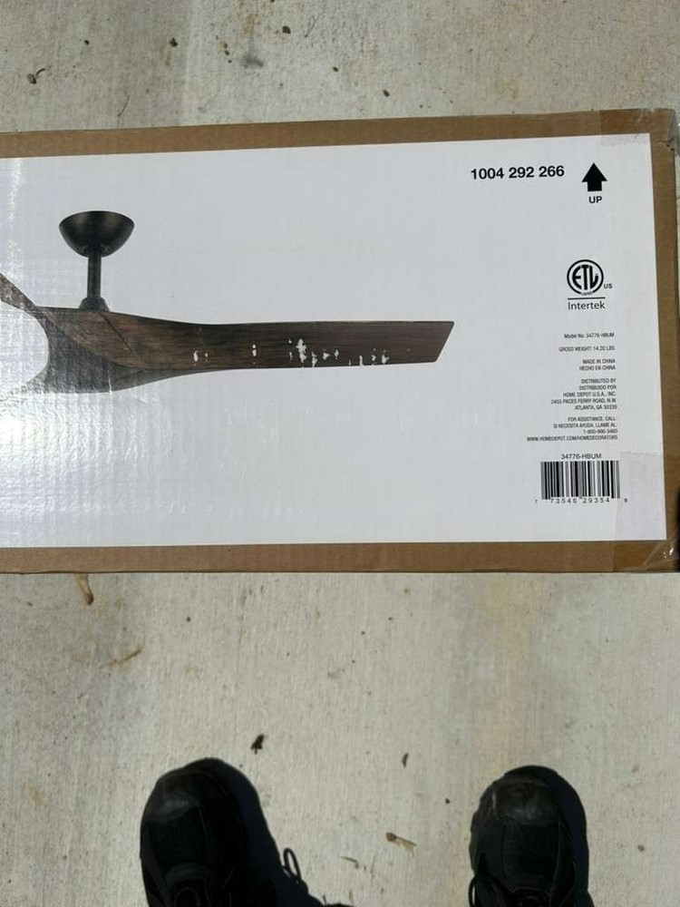 Home Decorators Collection Wesley 52” Ceiling Fan - Brown