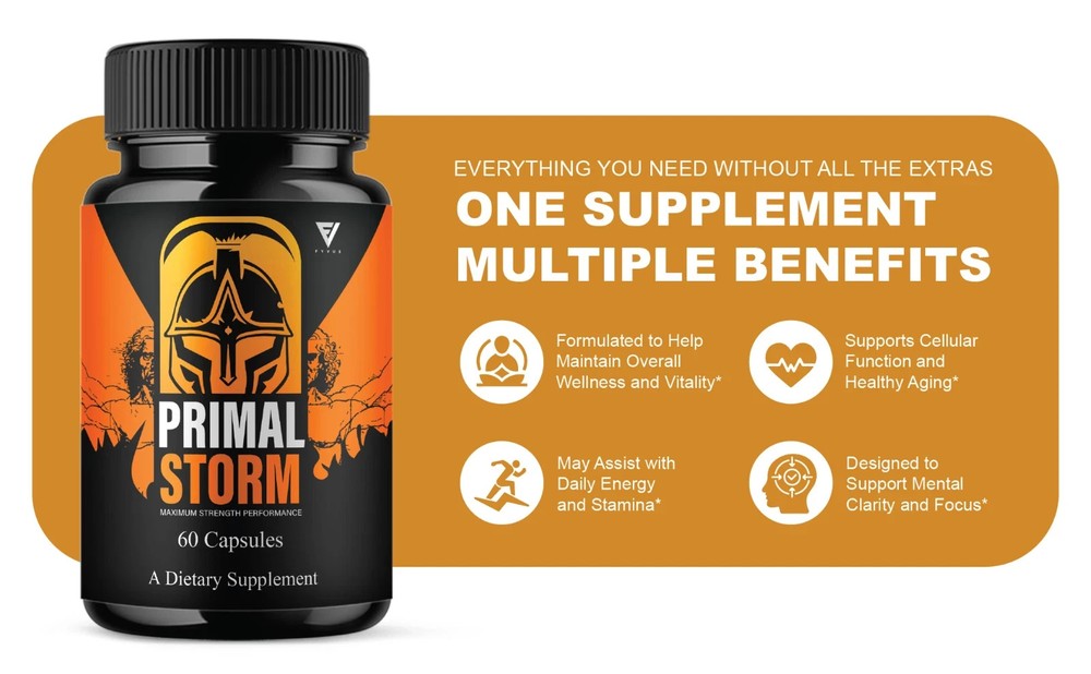 Primal Storm Performance Support, PrimalStorm Capsules (60 Capsules)