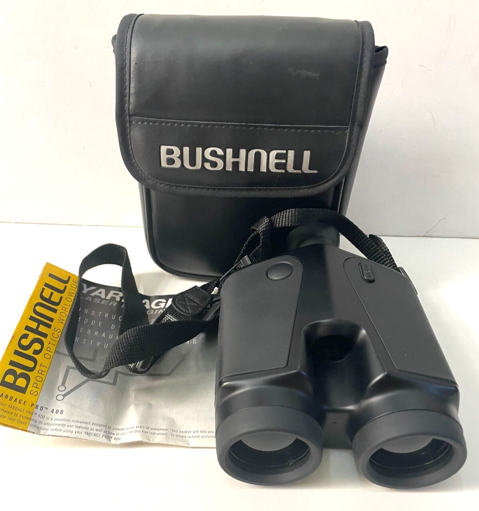 Bushnell Yardage Pro 400 Rangefinder Laser Ranging System Case & Instructions