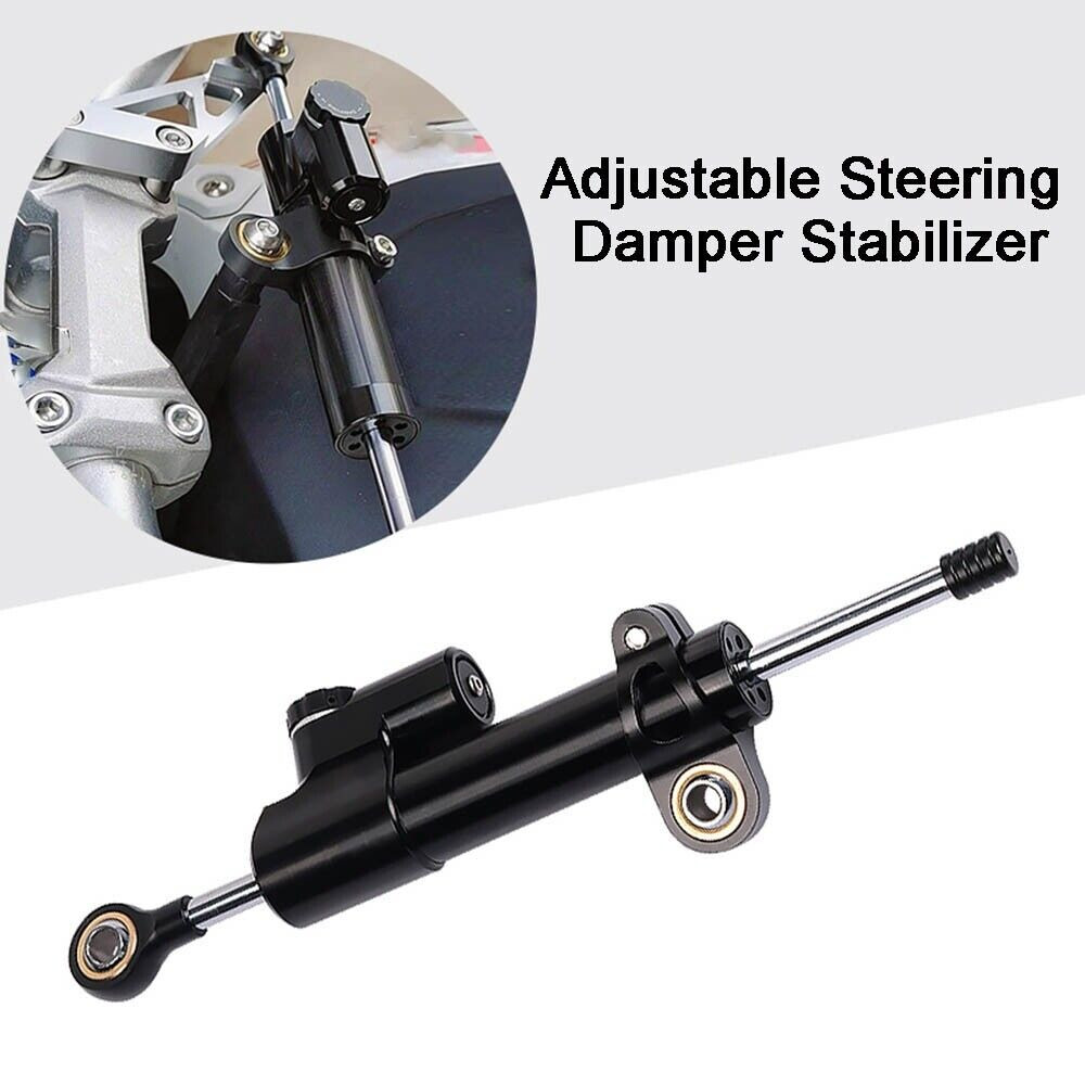 CNC Steering Damper Motorcycle Stabilizer Adjustable Safety Control For Honda
