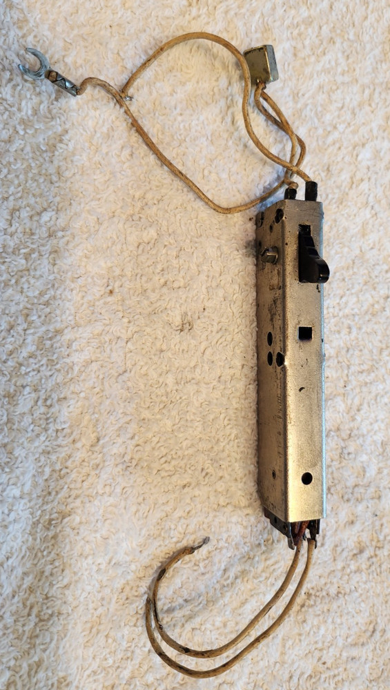 SWITCH CAPACITOR & BRACKET FROM WESTERN ELECTRIC/BECO LINEMAN TEST SET/ BUTT SET