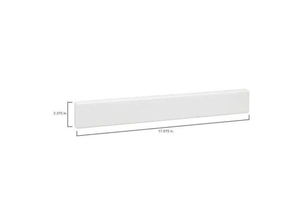 Cultured Marble Sidesplash White 17.875 in.