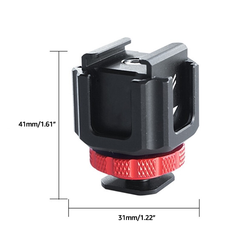 5 for Head Cold Shoe Bracket Multifunction Camera Accessory for Microphone Monit