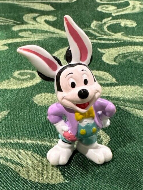 Disney Mickey Mouse ~3" Easter Bunny figure