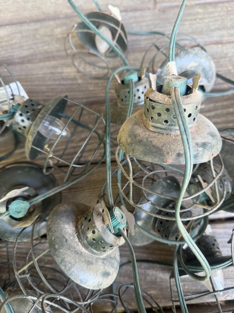 Vintage JetMax Lantern Wire Style String Lights - Set of 3
