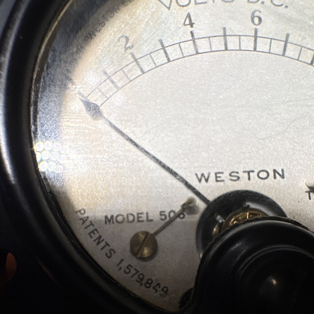 WORKING Weston Model 508 DC Analog Voltmeter 0-10V Panel Meter