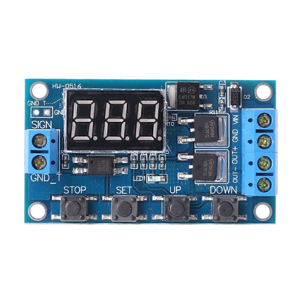 12 24V Board Trigger Cycle Timer Delay Switch MOS Tube Control Module