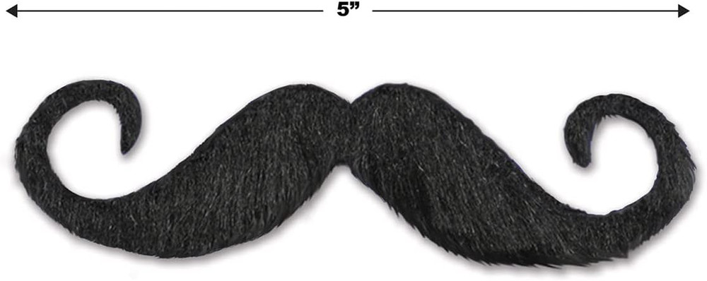Handlebar Hairy Mustache Self-Adhesive