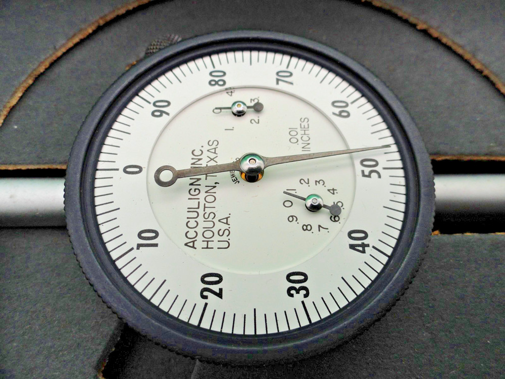 Starrett 25-5041J Long Range Dial Indicator 0-3.000" Range 0-100 Continuous Dial