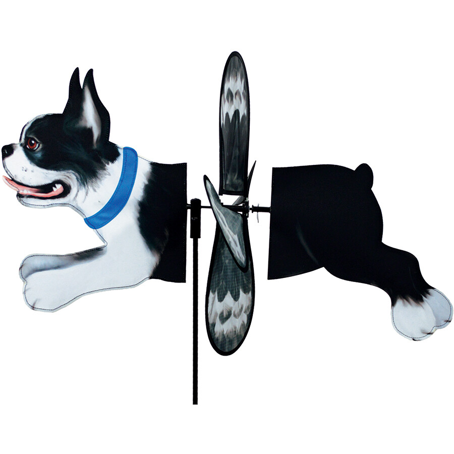 Boston Terrier Deluxe Petite Wind Spinner 27.5"