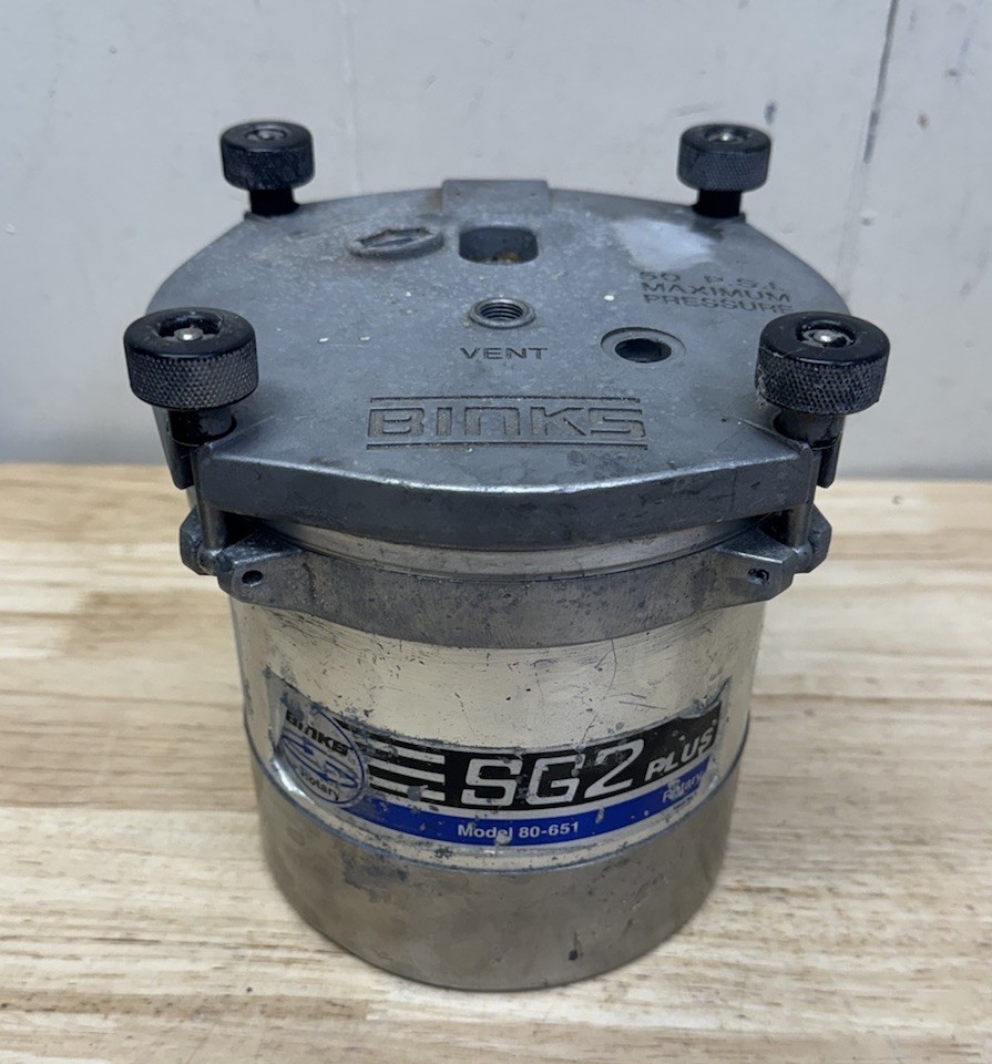 Binks SG2 Plus Pressure Cup Model 80-651 2 Quart Only D