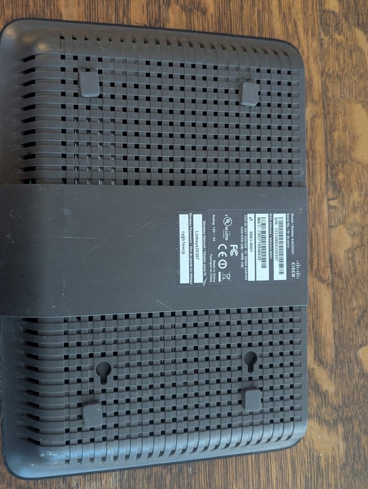 Lynksys Router Cisco Model EA6300V1