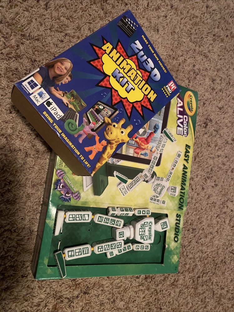 Zu3D Complete Stop Motion Animation Kit Plus Crayola Easy Animation Studio
