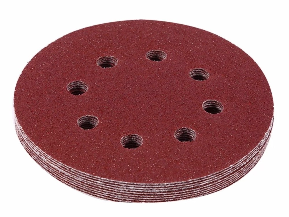 5" (125mm) Sanding Discs 8-Hole Hook&Loop P40-P2000 for Random Orbital Sander
