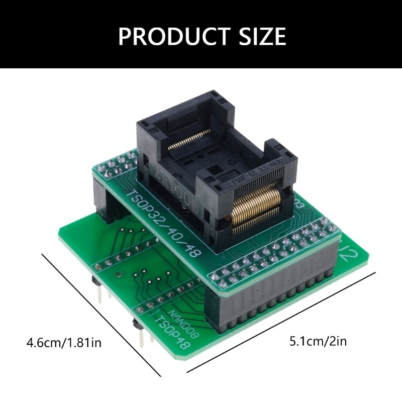NAND08 TSOP48 Adapter Compatible for TL866II Plus Programmer TSOP48 Adapter