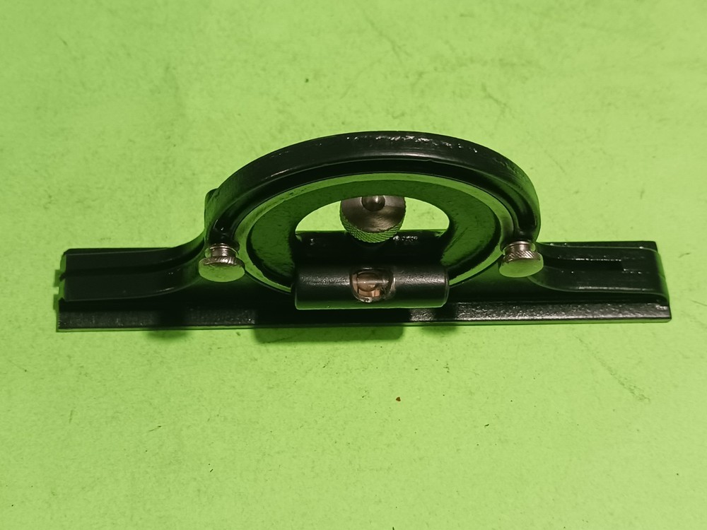 VINTAGE LUFKIN PROTRACTOR HEAD BLACK (FOR COMBINATION SQUARE) WORK GREAT