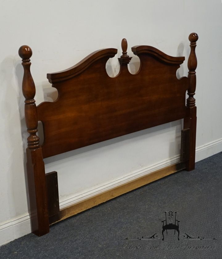 HIGH END Solid Cherry Traditional Style Queen Size Pediment Headboard 828-957...