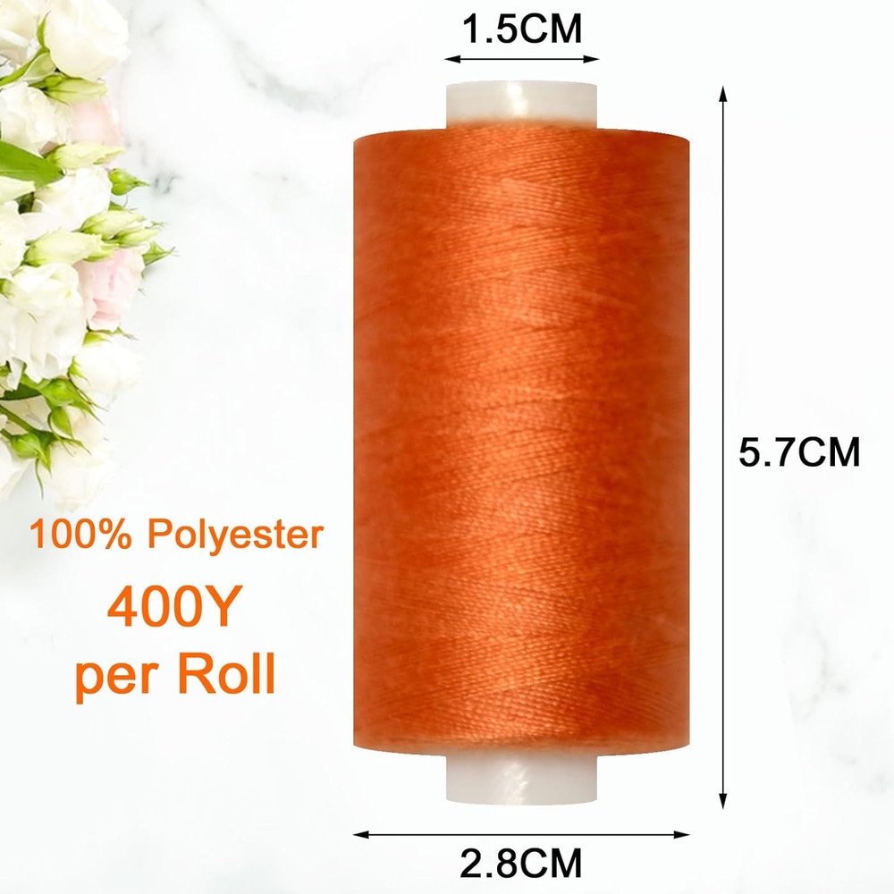 All Purpose Sewing Thread-2 Spools of Hand Polyester Sewing Thread for Sewing Ma