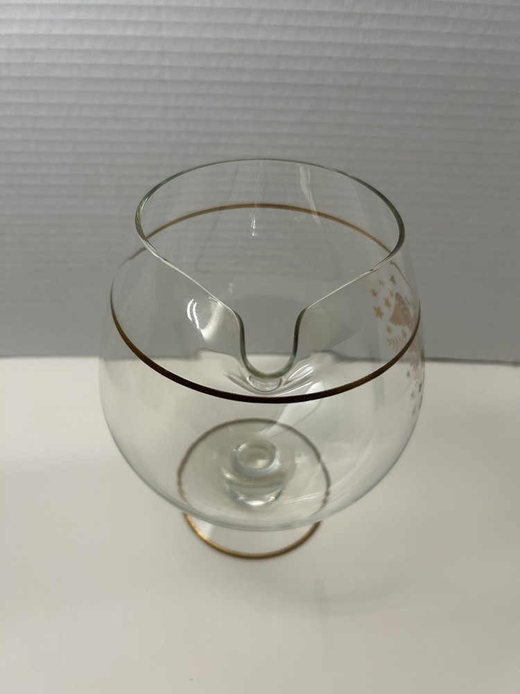 MCM Large “snifter” Mixing Pitcher Gold Eagle Patriotic