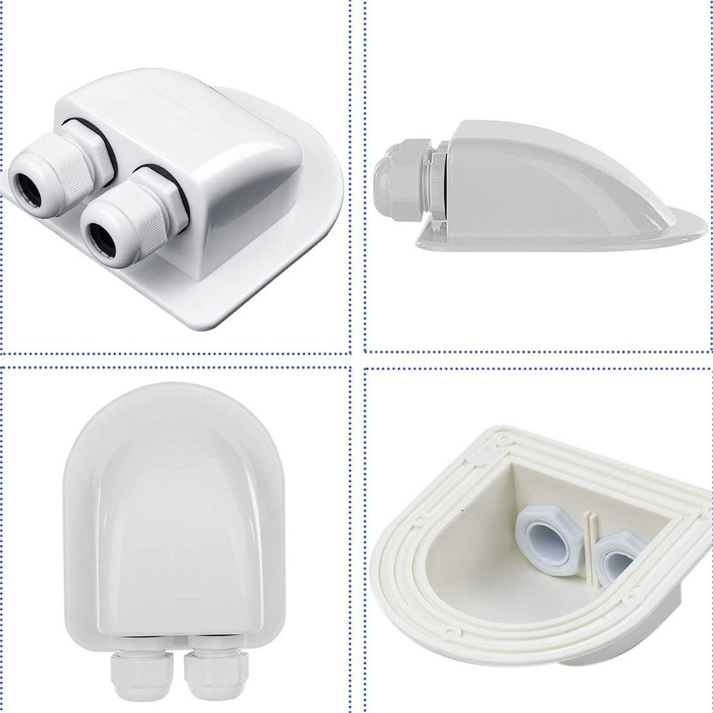Solar Cable Entry Gland, Waterproof Solar Double Cable Connector Cover Solar ...